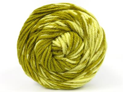 Lot of 2 x 150gr Skeins Ice Yarns CAKES WOOL DESIGN (20% Wool) Yarn Olive Green Light Yellow