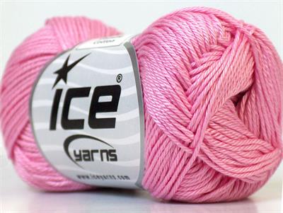 Lot of 6 Skeins Ice Yarns CAMILLA COTTON (100% Mercerized Cotton) Yarn Pink