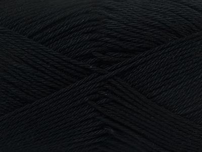 Lot of 6 Skeins Ice Yarns CAMILLA COTTON (100% Mercerized Cotton) Yarn Black