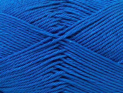 6x50gr. CAMILLA COTTON Merserize Pamuk Mavi Yazlık İplikler, Pamuk, %100 Pamuk