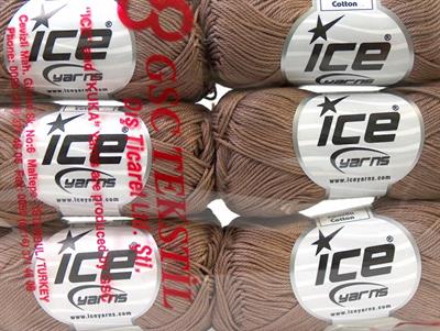 6x50gr. CAMILLA COTTON Merserize Pamuk Deve Tüyü Yazlık İplikler, Pamuk, %100 Pamuk