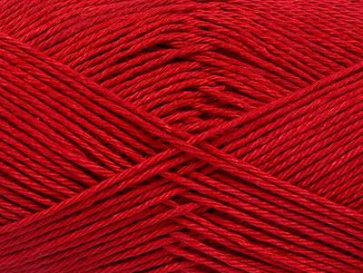 6x50gr. CAMILLA COTTON Merserize Pamuk Koyu kırmızı Yazlık İplikler, Pamuk, %100 Pamuk