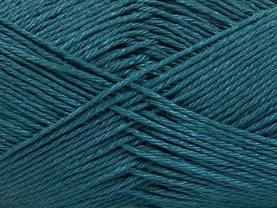 Lot of 6 Skeins Ice Yarns CAMILLA COTTON (100% Mercerized Cotton) Yarn Dark Teal