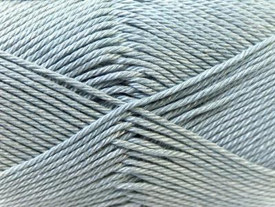 Lot of 6 Skeins Ice Yarns CAMILLA COTTON (100% Mercerized Cotton) Yarn Grey