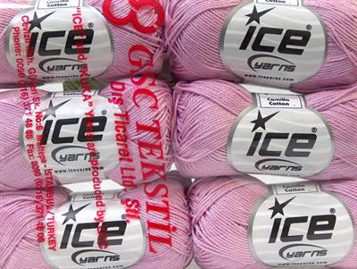 6x50gr. CAMILLA COTTON Merserize Pamuk Leylak Yazlık İplikler, Pamuk, %100 Pamuk