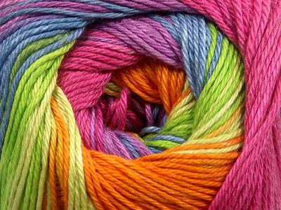 4x100gr. CAMILLA COTTON MAGIC Merserize Pamuk Yeşil, Mavi, Turuncu, Bordo, Orkide, Lavanta Yazlık İplikler, Pamuk, Batik Desenli, %100 Pamuk