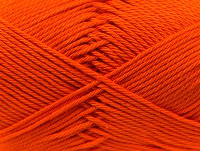 Lot of 6 Skeins Ice Yarns CAMILLA COTTON (100% Mercerized Cotton) Yarn Orange