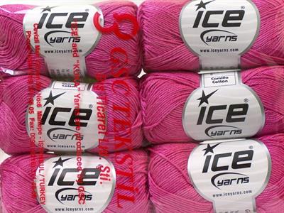 6x50gr. CAMILLA COTTON Merserize Pamuk Orkide Yazlık İplikler, Pamuk, %100 Pamuk