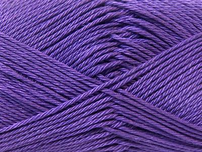 Lot of 6 Skeins Ice Yarns CAMILLA COTTON (100% Mercerized Cotton) Yarn Purple