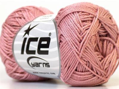 Lot of 6 Skeins Ice Yarns CAMILLA COTTON (100% Mercerized Cotton) Yarn Rose Pink