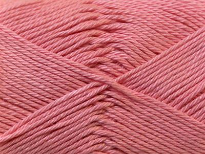 Lot of 6 Skeins Ice Yarns CAMILLA COTTON (100% Mercerized Cotton) Yarn Salmon