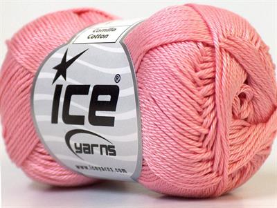 Lot of 6 Skeins Ice Yarns CAMILLA COTTON (100% Mercerized Cotton) Yarn Salmon