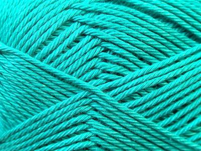 Lot of 6 Skeins Ice Yarns CAMILLA COTTON (100% Mercerized Cotton) Yarn Sea Green