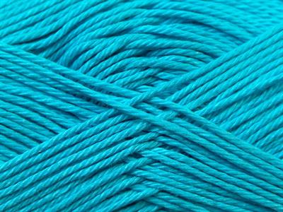 6x50gr. CAMILLA COTTON Merserize Pamuk Turkuaz Yazlık İplikler, Pamuk, %100 Pamuk