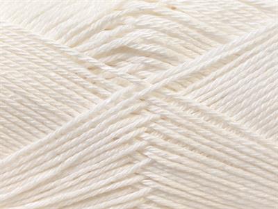 Lot of 6 Skeins Ice Yarns CAMILLA COTTON (100% Mercerized Cotton) Yarn White