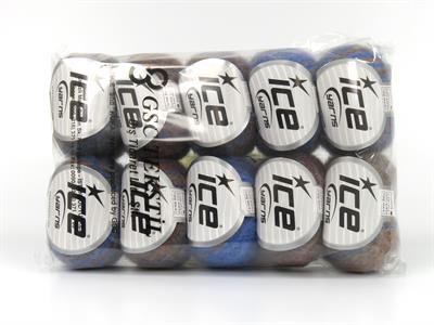 Lot of 10 Skeins Ice Yarns CARESS BABY ALPACA COLOR (30% Baby Alpaca 31% Extrafine Merino Wool) Yarn Gold Copper Camel Saxe Blue