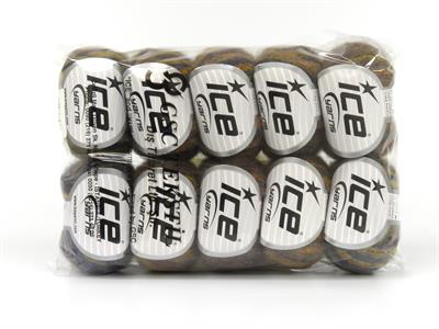 Lot of 10 Skeins Ice Yarns CARESS BABY ALPACA COLOR (30% Baby Alpaca 31% Extrafine Merino Wool) Yarn Navy Orange Gold Camel