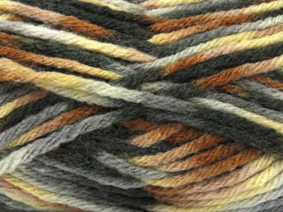 4x100gr. CARNIVAL Yün, Premium Akrilik Siyah, Krem, Kahverengi Tonları, Gri Tonları Kışlık, Yün, Batik Desenli, Kalın, Akrilik