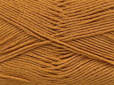 6x50gr. CECILIA COTTON Merserize Pamuk Altın Yazlık İplikler, Pamuk, %100 Pamuk