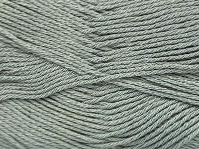6x50gr. CECILIA COTTON Merserize Pamuk Gri Yazlık İplikler, Pamuk, %100 Pamuk