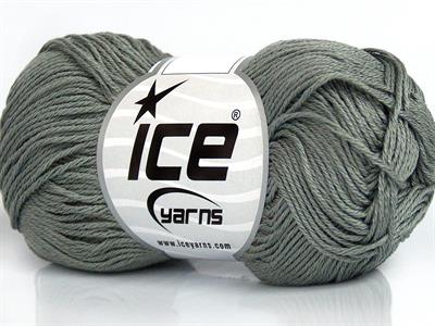 6x50gr. CECILIA COTTON Merserize Pamuk Gri Yazlık İplikler, Pamuk, %100 Pamuk