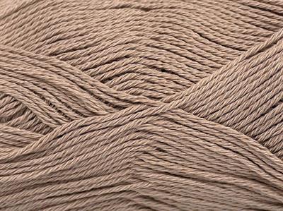 6x50gr. CECILIA COTTON Merserize Pamuk Açık Kamel Yazlık İplikler, Pamuk, %100 Pamuk