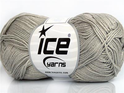 6x50gr. CECILIA COTTON Merserize Pamuk Açık Gri Yazlık İplikler, Pamuk, %100 Pamuk