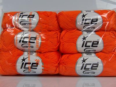 6x50gr. CECILIA COTTON Merserize Pamuk Turuncu Yazlık İplikler, Pamuk, %100 Pamuk