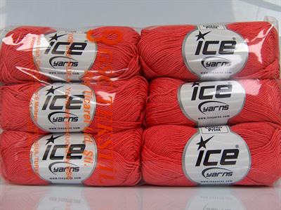 6x50gr. CECILIA COTTON Merserize Pamuk Somon Yazlık İplikler, Pamuk, %100 Pamuk