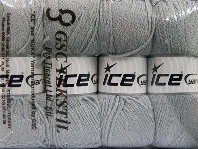 4x100gr. CHAIN PAILLETTE Akrilik Açık Gri Boncuklu Pullu, Worsted