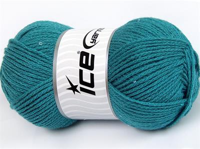 4x100gr. CHAIN PAILLETTE Akrilik Turkuaz Boncuklu Pullu, Worsted