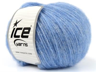 6x50gr. CHARM Tiftik, Metalik Simli, Akrilik Mavi Metalik Simli, Lüks, Kışlık, Yün, Tiftik, Akrilik