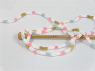 Lot of 4 x 100gr Skeins Ice Yarns CHENILLE BABY COLORS (100% MicroFiber) Yarn White Olive Green Blue Pink