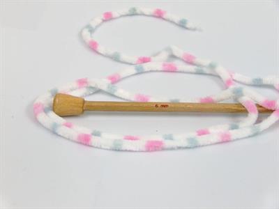 Lot of 4 x 100gr Skeins Ice Yarns CHENILLE BABY COLORS (100% MicroFiber) Yarn White Pink Light Grey