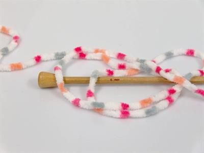 Lot of 4 x 100gr Skeins Ice Yarns CHENILLE BABY COLORS (100% MicroFiber) Yarn White Pink Grey Orange