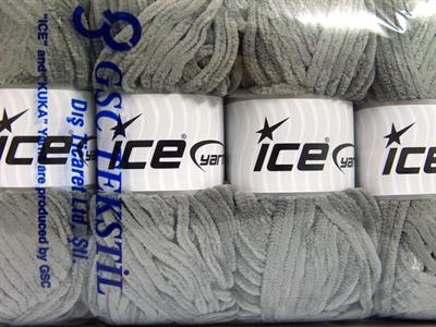4x100gr. CHENILLE BABY Mikro Fiber Gri Kışlık, Bebe, Şönil, Worsted