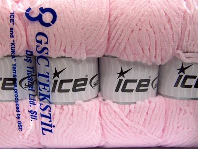 4x100gr. CHENILLE BABY LIGHT Mikro Fiber Açık Pembe Kışlık, Bebe, Şönil