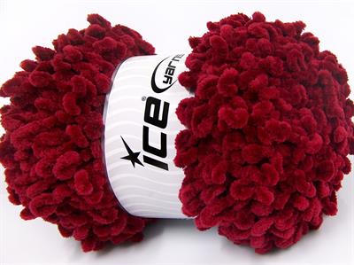 4x100gr. CHENILLE BOUCLERON Mikro Fiber Bordo Kışlık, Bebe, Şönil, Çok Kalın