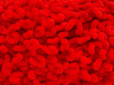 4x100gr. CHENILLE BOUCLERON Mikro Fiber Kırmızı Kışlık, Bebe, Şönil, Çok Kalın