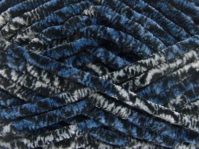 4x100gr. CHENILLE SAFARI Mikro Fiber Siyah, Mavi, Gri Kışlık, Şönil, Çok Kalın, Batik Desenli