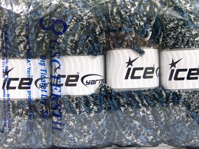 4x100gr. CHENILLE SAFARI Mikro Fiber Siyah, Mavi, Gri Kışlık, Şönil, Çok Kalın, Batik Desenli