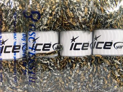 4x100gr. CHENILLE SAFARI Mikro Fiber Siyah, Sarı, Gri Kışlık, Şönil, Çok Kalın, Batik Desenli