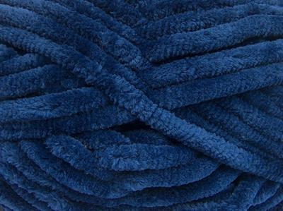 Lot of 2 x 200gr Skeins Ice Yarns CHENILLE SUPERBULKY (100% MicroFiber) Yarn Navy