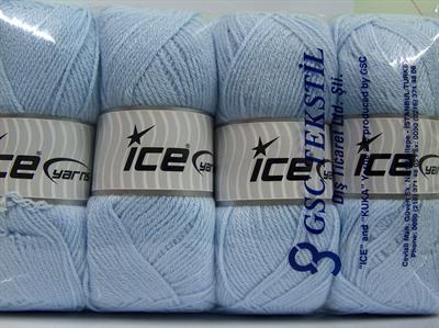 4x100gr. CLASSIC DK Akrilik Bebe Mavisi Kışlık, Düz iplikler, 100% Akrilik