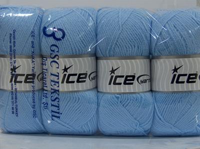 4x100gr. CLASSIC DK Akrilik Bebe Mavisi Kışlık, Düz iplikler, 100% Akrilik