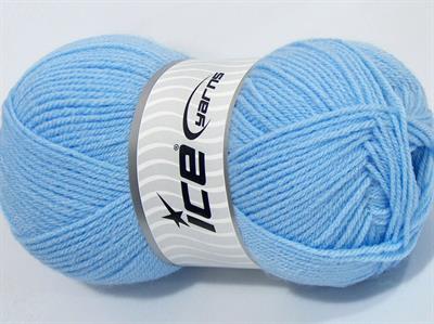 4x100gr. CLASSIC DK Akrilik Bebe Mavisi Kışlık, Düz iplikler, 100% Akrilik