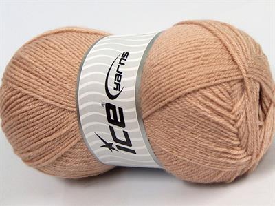 4x100gr. CLASSIC DK Akrilik Koyu Bej Kışlık, Düz iplikler, 100% Akrilik