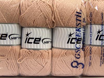 4x100gr. CLASSIC DK Akrilik Koyu Bej Kışlık, Düz iplikler, 100% Akrilik