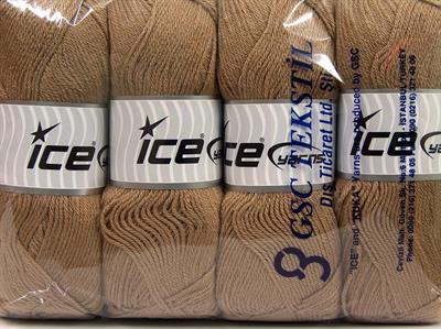 4x100gr. CLASSIC DK Akrilik Koyu Deve Tüyü Kışlık, Düz iplikler, 100% Akrilik