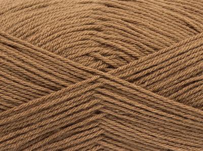 4x100gr. CLASSIC DK Akrilik Koyu Deve Tüyü Kışlık, Düz iplikler, 100% Akrilik